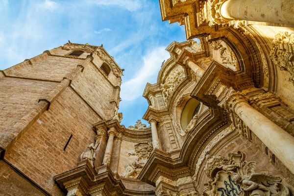 Historisch centrum en de Kathedraal van Valencia
