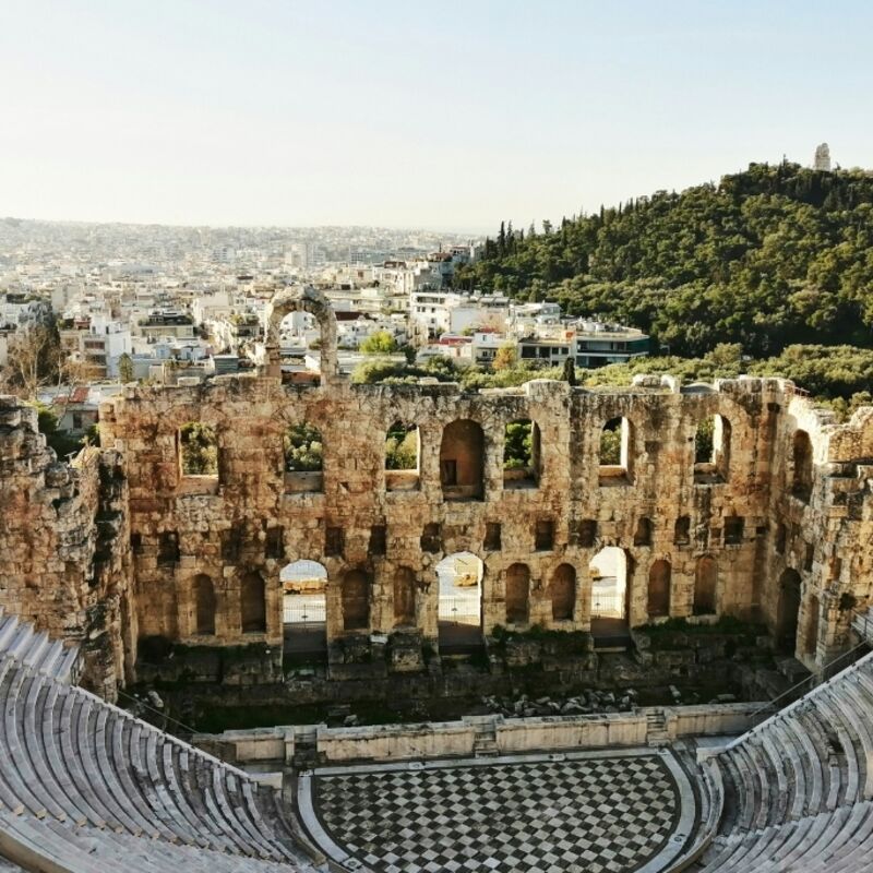 Griekenland - Athene - Odeion van Herodes Atticus